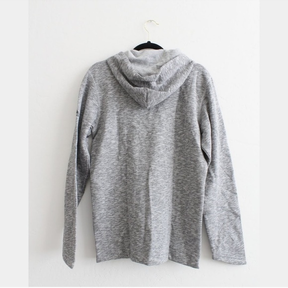 NWT ADIDAS CROSS-UP GRAY HOODED JACKET SIZE S - Picture 2 of 5